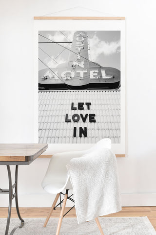 Bethany Young Photography Let Love In Monochrome Art Print And Hanger