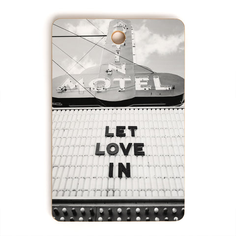 Bethany Young Photography Let Love In Monochrome Cutting Board Rectangle
