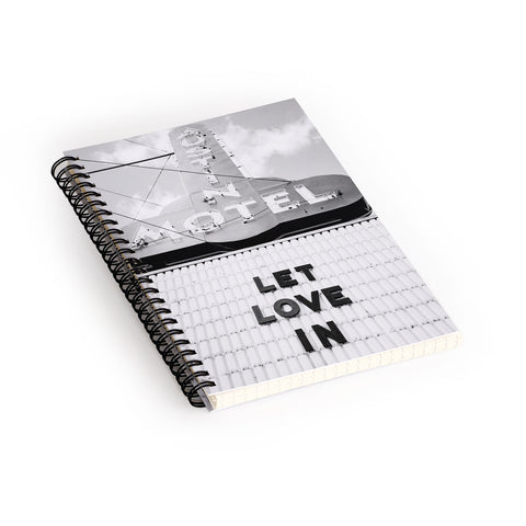 Bethany Young Photography Let Love In Monochrome Spiral Notebook
