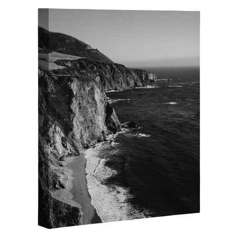 Bethany Young Photography Monochrome Big Sur Art Canvas