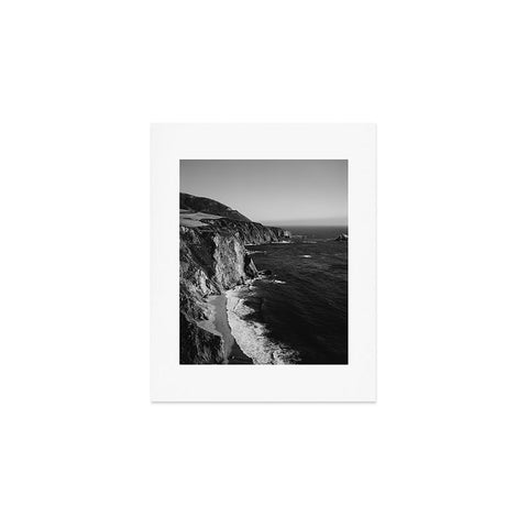 Bethany Young Photography Monochrome Big Sur Art Print