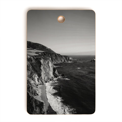 Bethany Young Photography Monochrome Big Sur Cutting Board Rectangle