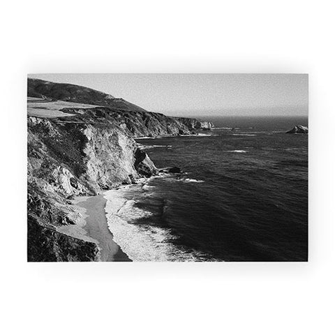 Bethany Young Photography Monochrome Big Sur Welcome Mat