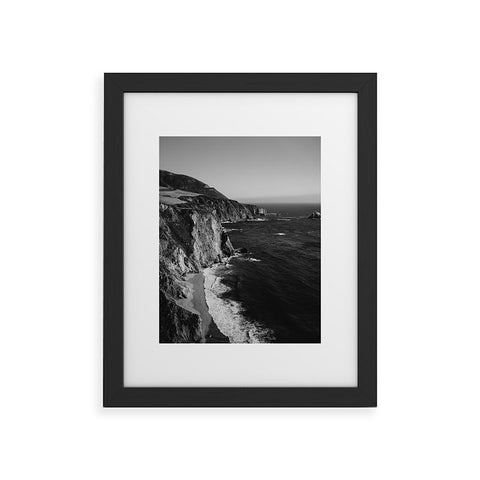 Bethany Young Photography Monochrome Big Sur Framed Art Print