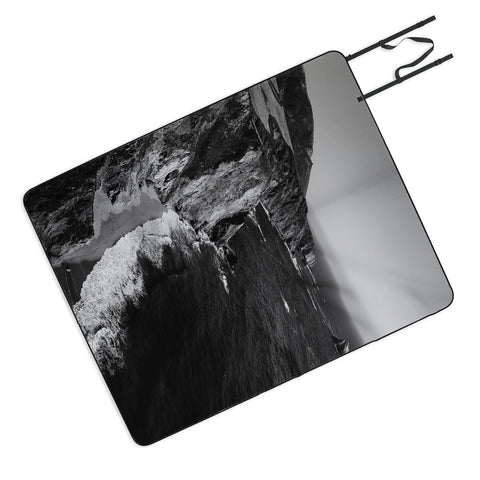 Bethany Young Photography Monochrome Big Sur Picnic Blanket