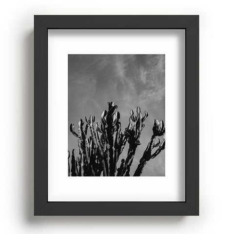 Bethany Young Photography Monochrome Cactus Sky Recessed Framing Rectangle