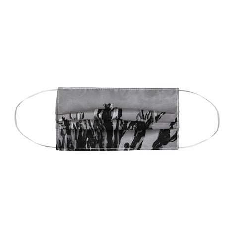 Bethany Young Photography Monochrome Cactus Sky Face Mask