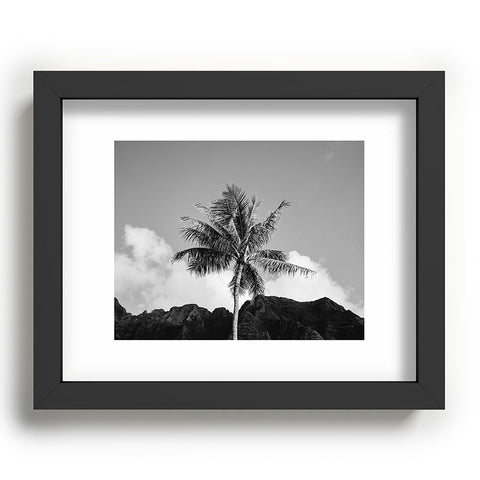 Bethany Young Photography Monochrome Hawaiian Palm Recessed Framing Rectangle