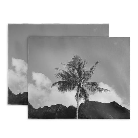 Bethany Young Photography Monochrome Hawaiian Palm Placemat