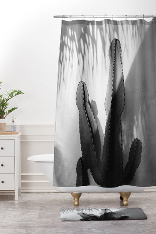 Bethany Young Photography Monochrome SoCal Shadows Shower Curtain And Mat