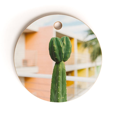 Bethany Young Photography Palm Springs Cactus II Cutting Board Round