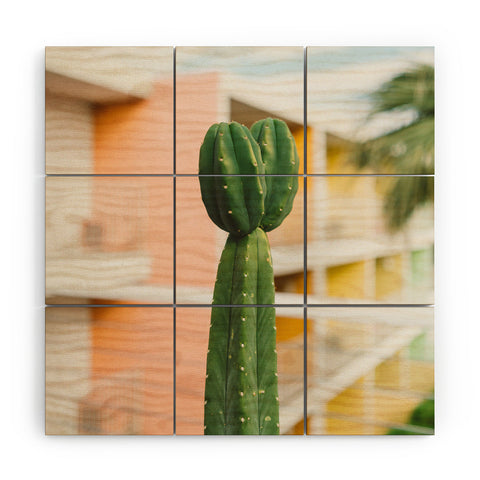Bethany Young Photography Palm Springs Cactus II Wood Wall Mural