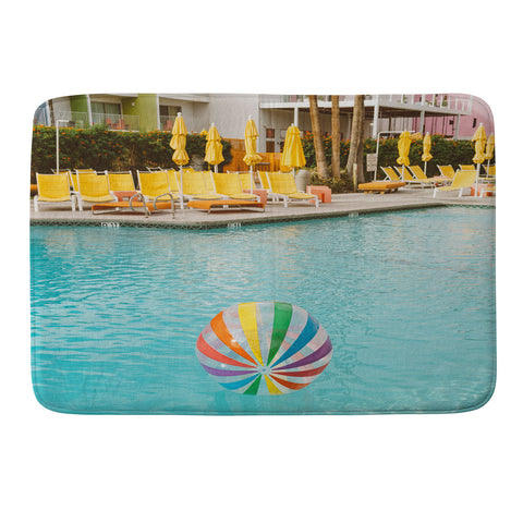 Bethany Young Photography Palm Springs Pool Day Memory Foam Bath Mat