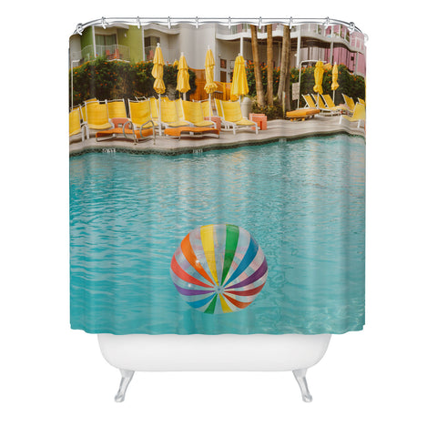 Bethany Young Photography Palm Springs Pool Day Shower Curtain