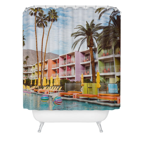 Bethany Young Photography Palm Springs Pool Day VII Shower Curtain