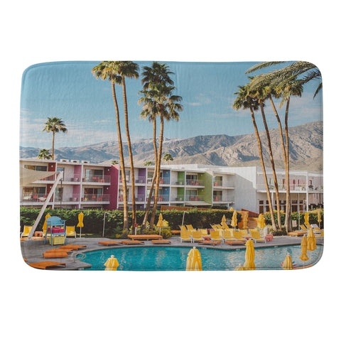 Bethany Young Photography Palm Springs Pool Day VIII Memory Foam Bath Mat