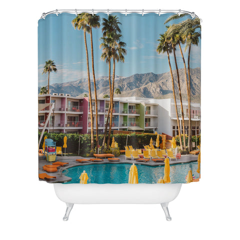 Bethany Young Photography Palm Springs Pool Day VIII Shower Curtain