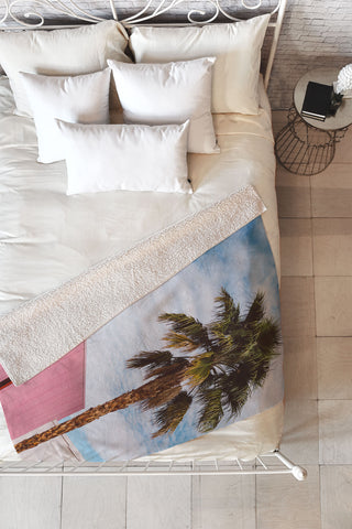 Bethany Young Photography Palm Springs Vibes Fleece Throw Blanket