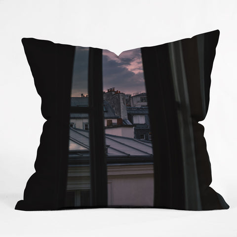 Bethany Young Photography Paris Sunset VI Outdoor Throw Pillow