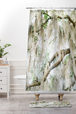 Bethany Young Photography Savannah Spanish Moss XIV Shower Curtain And Mat