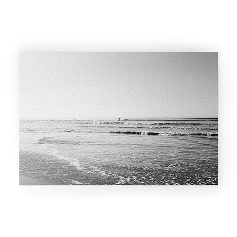 Bethany Young Photography Surfing Monochrome Welcome Mat