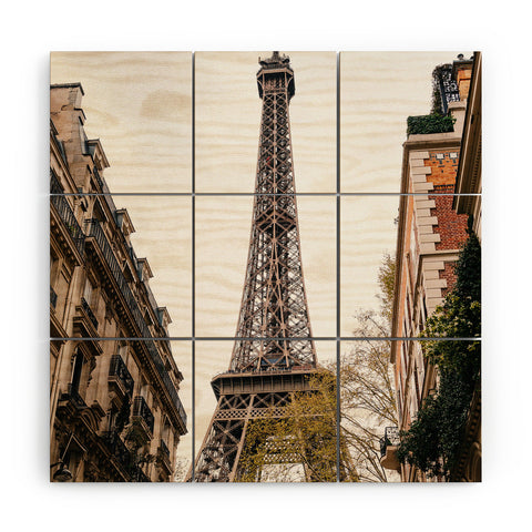 Bethany Young Photography The Eiffel Tower Wood Wall Mural