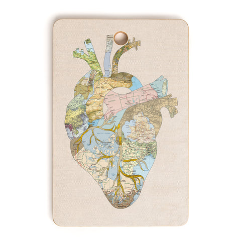 Bianca Green A Travelers Heart Cutting Board Rectangle