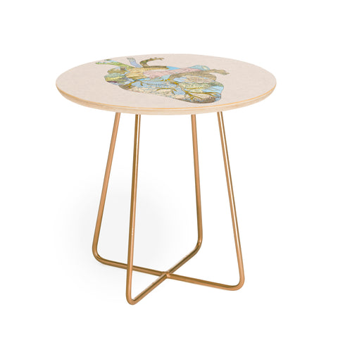 Bianca Green A Travelers Heart Round Side Table