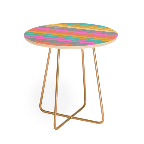 Bianca Green Ancient Rainbow Round Side Table