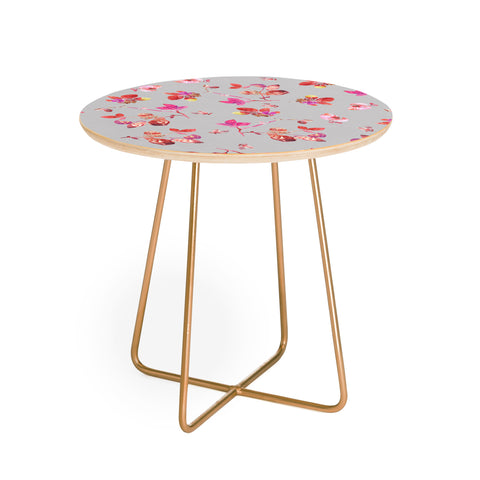 Bianca Green Bloom I Round Side Table