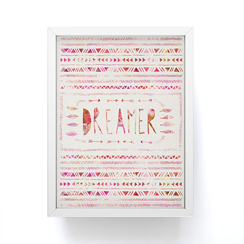Bianca Green Dreamer Pink Framed Mini Art Print