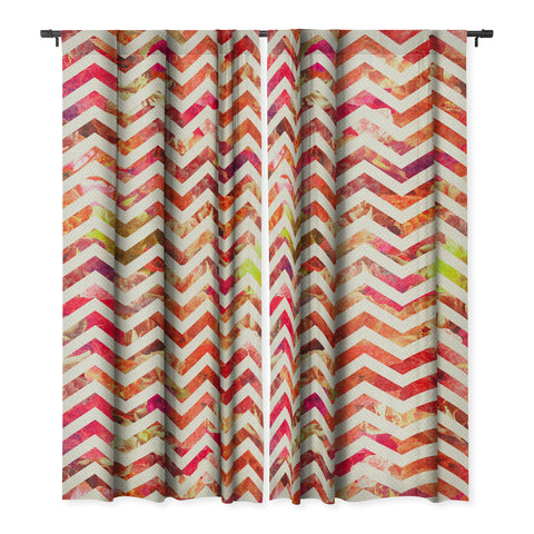 Bianca Green Floral Chevron Pink Blackout Non Repeat