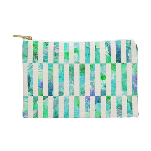 Bianca Green Floral Order Mint Pouch