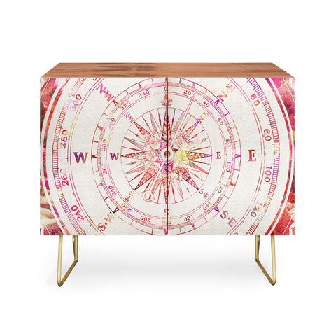 Bianca Green Follow Your Own Path Pink Credenza