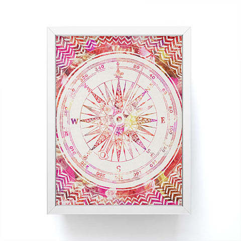 Bianca Green Follow Your Own Path Pink Framed Mini Art Print