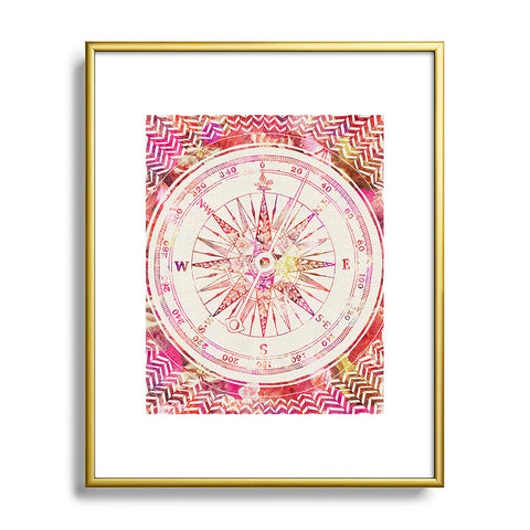 Bianca Green Follow Your Own Path Pink Metal Framed Art Print