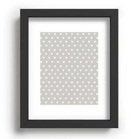 Bianca Green Geometric Confetti Grey Recessed Framing Rectangle