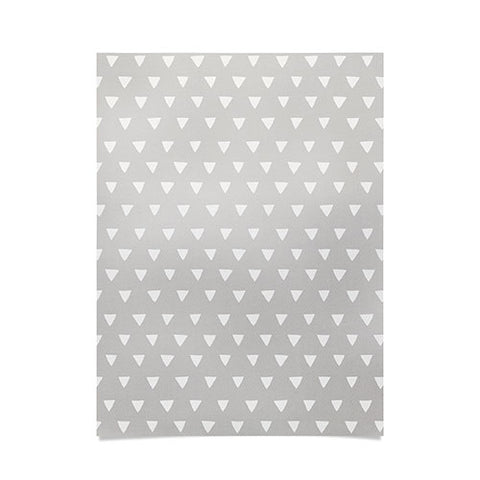 Bianca Green Geometric Confetti Grey Poster