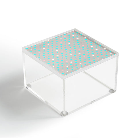 Bianca Green Geometric Confetti Party Acrylic Box