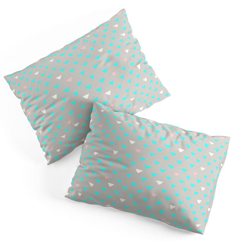 Bianca Green Geometric Confetti Party Pillow Shams