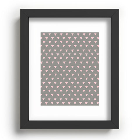 Bianca Green Geometric Confetti Pink Recessed Framing Rectangle