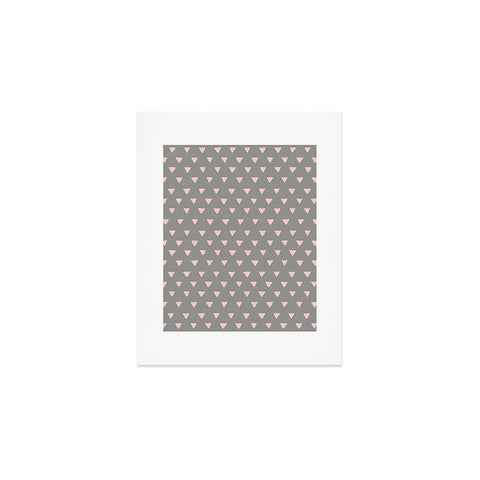 Bianca Green Geometric Confetti Pink Art Print