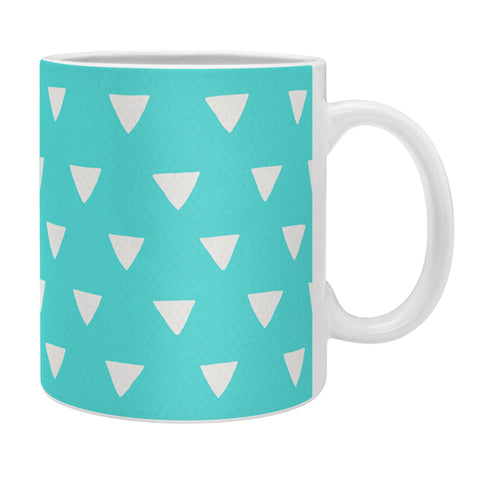 Bianca Green Geometric Confetti Teal Coffee Mug