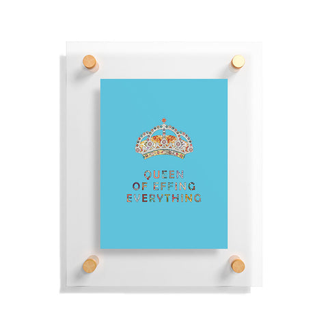 Bianca Green Her Daily Motivation Blue Floating Acrylic Print
