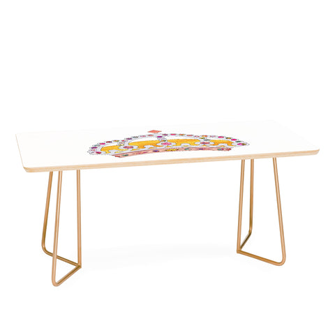 Bianca Green Her Daily Motivation Gold And Copper Coffee Table