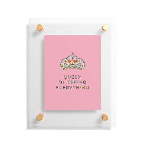 Bianca Green Her Daily Motivation Pink Floating Acrylic Print