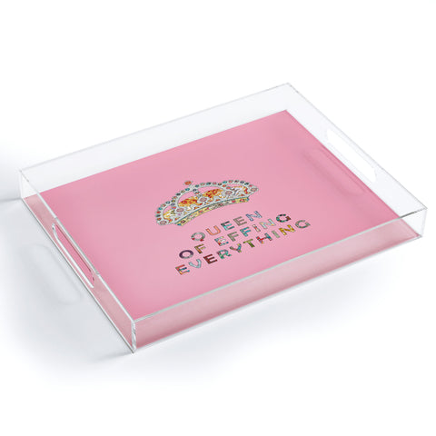Bianca Green Her Daily Motivation Pink Acrylic Tray