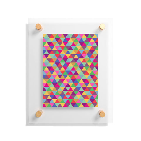 Bianca Green In Love With Triangles Floating Acrylic Print
