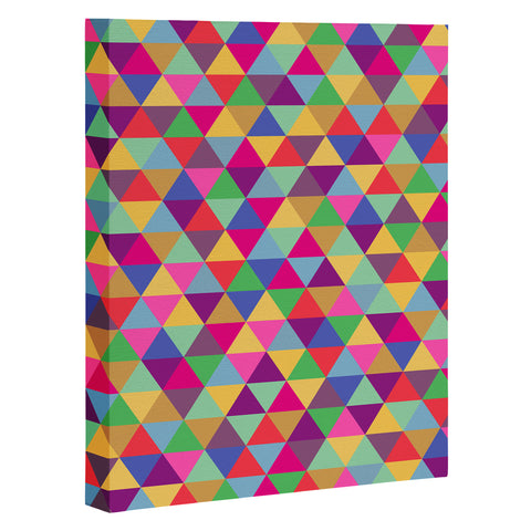 Bianca Green In Love With Triangles Art Canvas