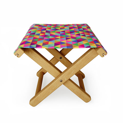 Bianca Green In Love With Triangles Folding Stool